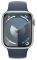 Apple Watch Series 9 GPS 45mm Silver Aluminum Case w. Storm Blue Sport Band - S/M (MR9D3)