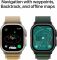Apple Watch Ultra 2 GPS + Cellular 49mm Black Titan. Case w. Dark Green Alpine Loop - Medium (MX4R3)