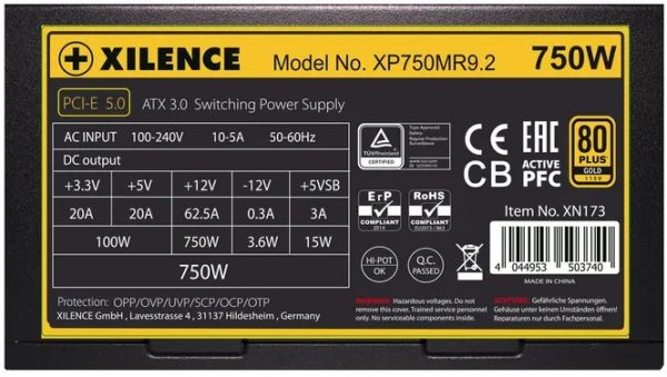 Блок живлення XILENCE Performance X+ 750W (XP750MR9.2)