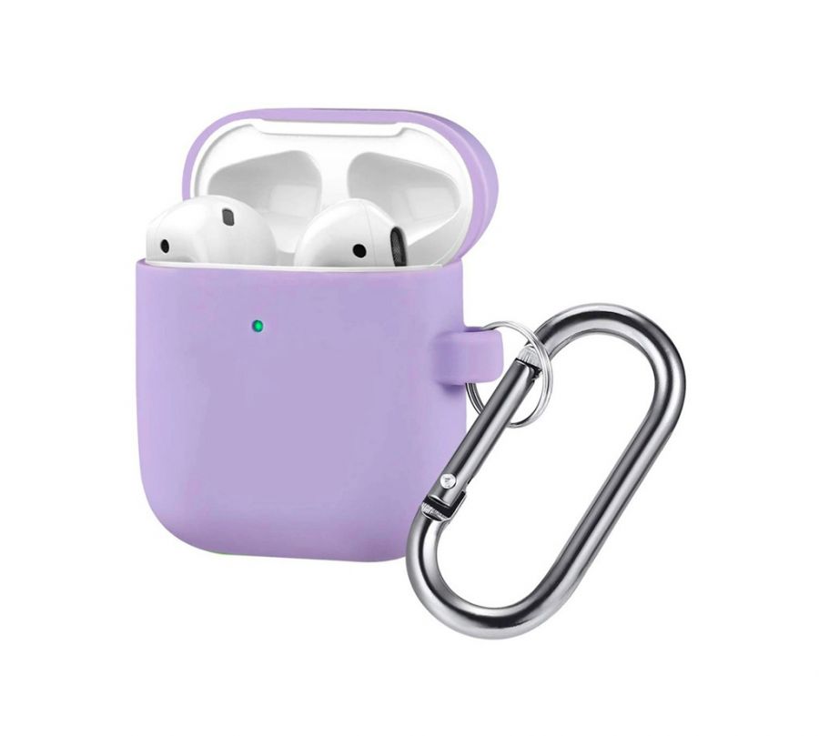 Чохол AirPods 2 Case Protection (с карабіном) Violet