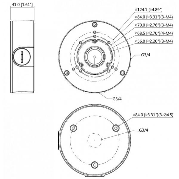 Коробка монтажна DAHUA DH-PFA130-E