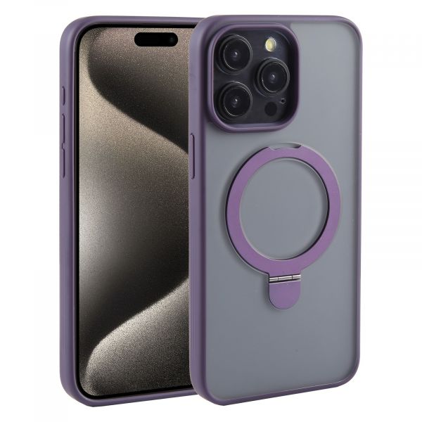 Чохол Mutural Armor Silicone Case with MagSafe for iPhone 15 Pro Max, Dark Purple