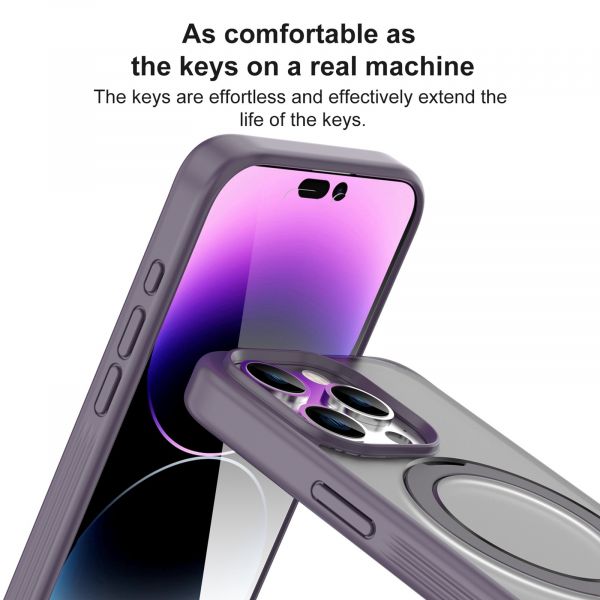 Чохол Mutural Armor Silicone Case with MagSafe for iPhone 15 Pro Max, Dark Purple