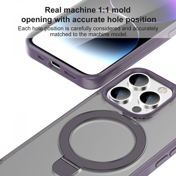 Чохол Mutural Armor Silicone Case with MagSafe for iPhone 15 Pro Max, Dark Purple