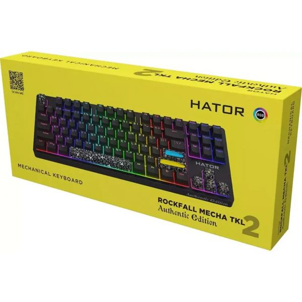 Клавіатура Hator Rockfall 2 Mecha TKL Authentic Edition Black (HTK-530)