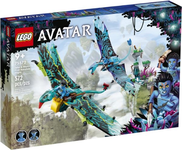 Блоковий конструктор LEGO Avatar Перший політ Джейка і Нейтірі на Банши (75572)