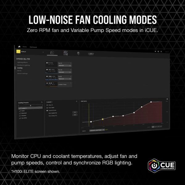 Водяне охолодження Corsair iCUE H100i Elite RGB Liquid CPU Cooler (CW-9060058-WW)