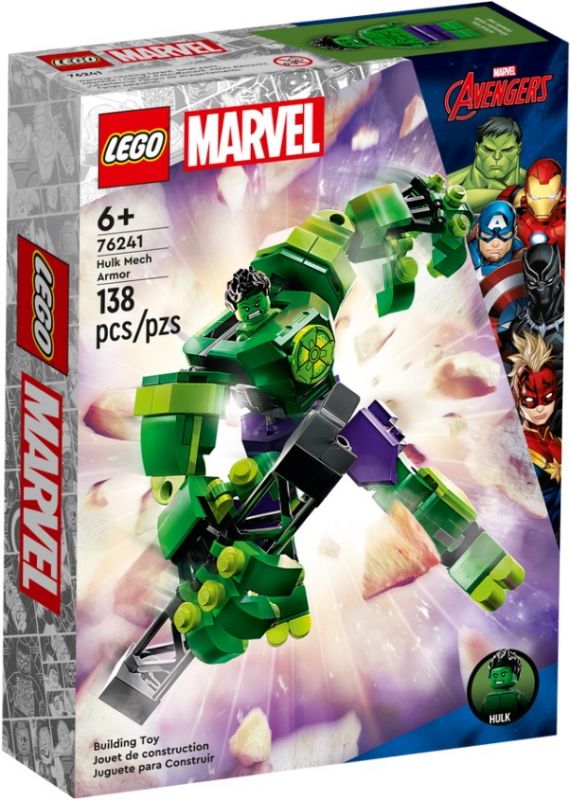 Блоковий конструктор LEGO Super Heroes Робоброня Халка 138 деталей (76241)