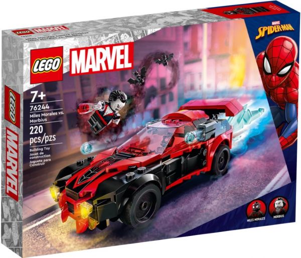 Блоковий конструктор LEGO Super Heroes Майлз Моралес проти Морбіуса (76244)