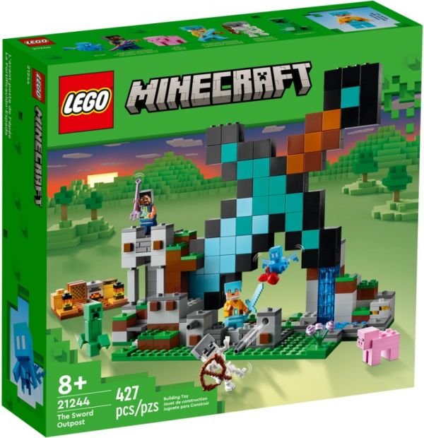 Блоковий конструктор LEGO Minecraft Форпост з мечем (21244)