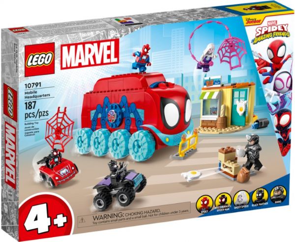 Блоковий конструктор LEGO Marvel Spidey Мобільна штаб-квартира команди Павука (10791)