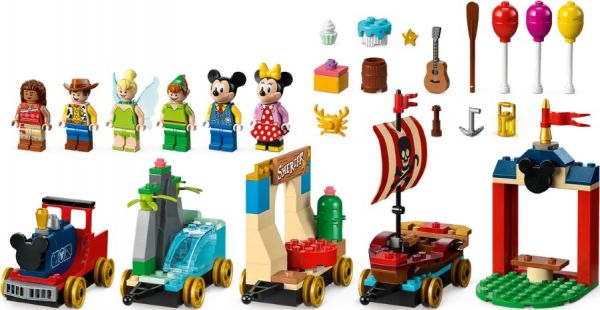 Блоковий конструктор LEGO Disney Classic Святковий діснеївський потяг (43212)