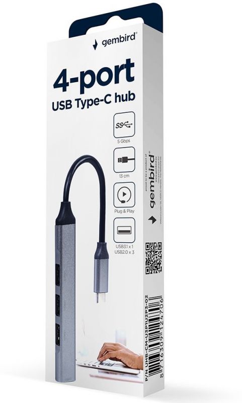 USB-хаб Gembird UHB-CM-U3P1U2P3-02