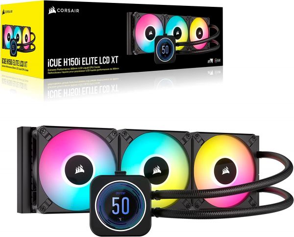 Водяне охолодження Corsair iCUE H100i Elite LCD XT Display Liquid CPU Cooler (CW-9060074-WW)