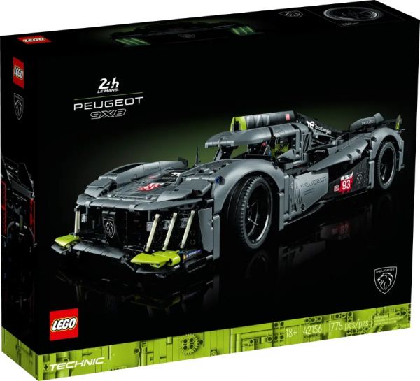 Авто-конструктор LEGO Technic Peugeot 9X8 24H Le Mans Hybrid Hypercar (42156)