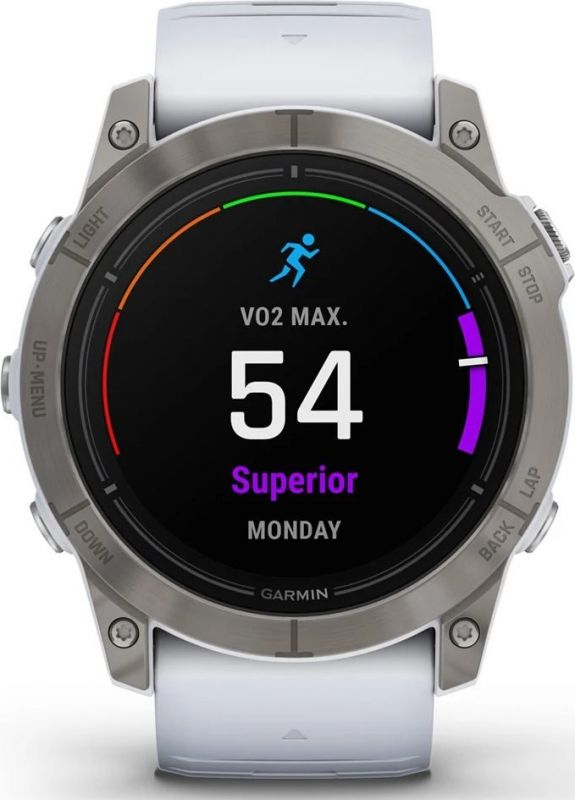 Смарт-годинник Garmin Epix Pro Gen 2 Sapphire 51mm Titanium w. Whitestone Band (010-02804-10/11)