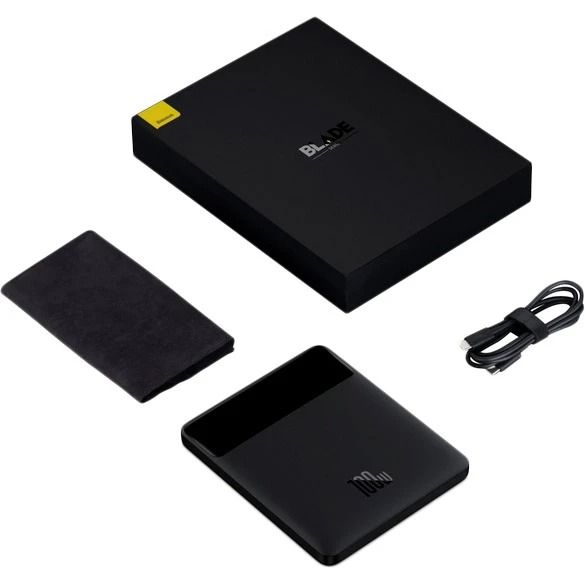 Зовнішній акумулятор Baseus Blade Digital Display 100W 20000mAh Black (PPDGL-01)