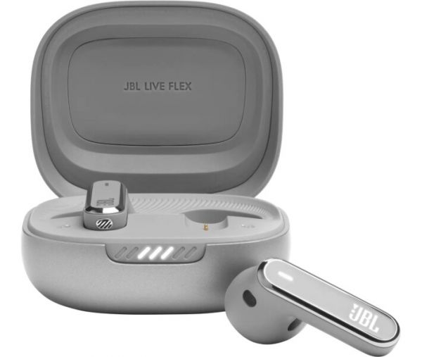 Навушники TWS JBL Live Flex Silver (JBLLIVEFLEXSVR)