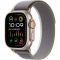 Apple Watch Ultra 2 GPS + Cellular 49mm Titanium Case with Green/Gray Trail Loop - M/L (MRF43)