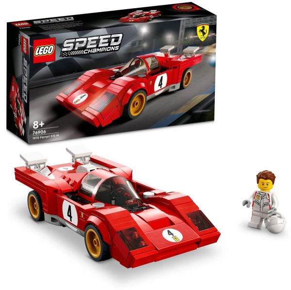 Авто-конструктор LEGO Speed Champions 1970 Ferrari 512 M 291 деталь (76906)