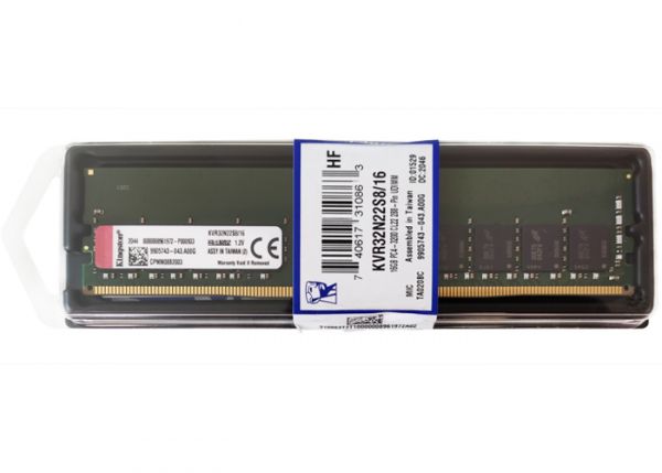 Модуль пам`яті DDR4 16GB/3200 Kingston ValueRAM (KVR32N22S8/16)