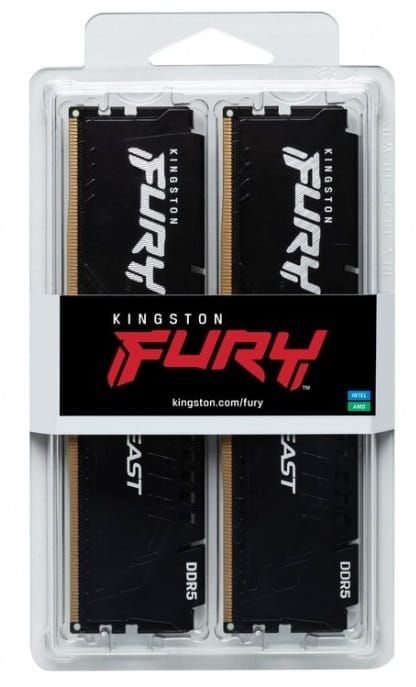 Модуль пам`яті DDR5 2х16GB/5600 Kingston Fury Beast Black (KF556C36BBEK2-32)