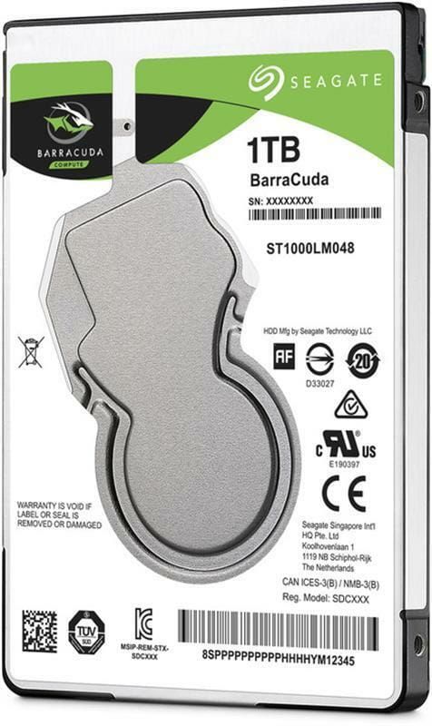 Накопичувач HDD SATA 1.0TB Seagate BarraCuda 5400rpm 128MB (ST1000LM048)