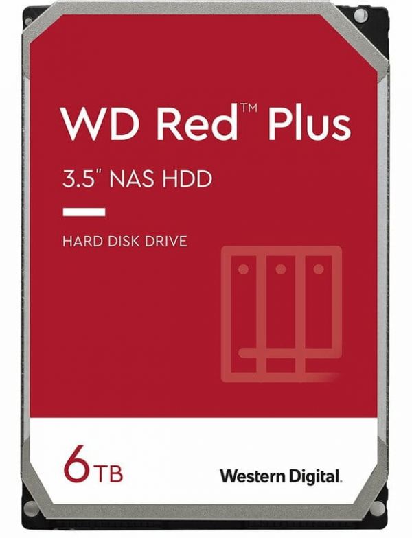 Накопичувач HDD SATA 6.0TB WD Red Plus 5400rpm 256MB (WD60EFPX)