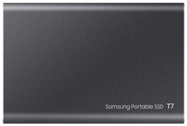 SSD накопитель Samsung T7 1 TB Titan Gray (MU-PC1T0T/WW)