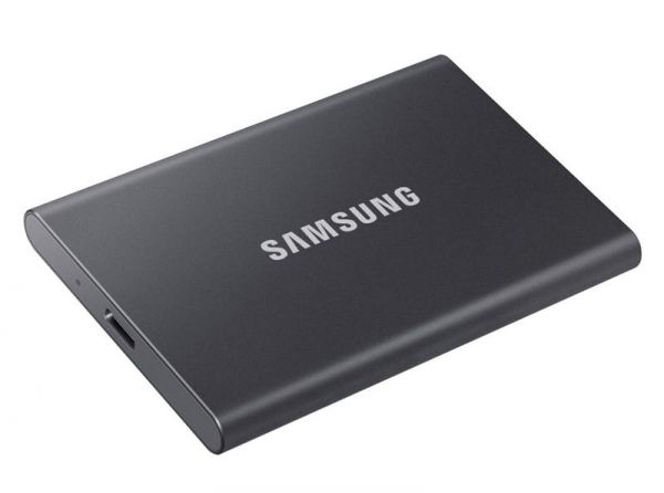 SSD накопитель Samsung T7 1 TB Titan Gray (MU-PC1T0T/WW)