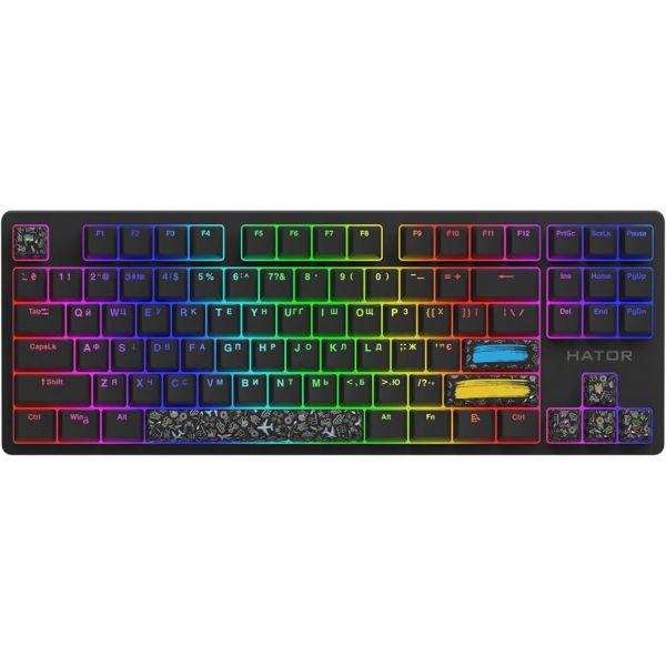 Клавіатура Hator Rockfall 2 Mecha TKL Authentic Edition Black (HTK-530)