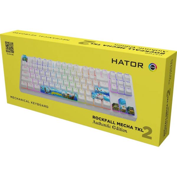 Клавіатура Hator Rockfall 2 Mecha TKL Authentic Edition Fighting Cats (HTK-532)