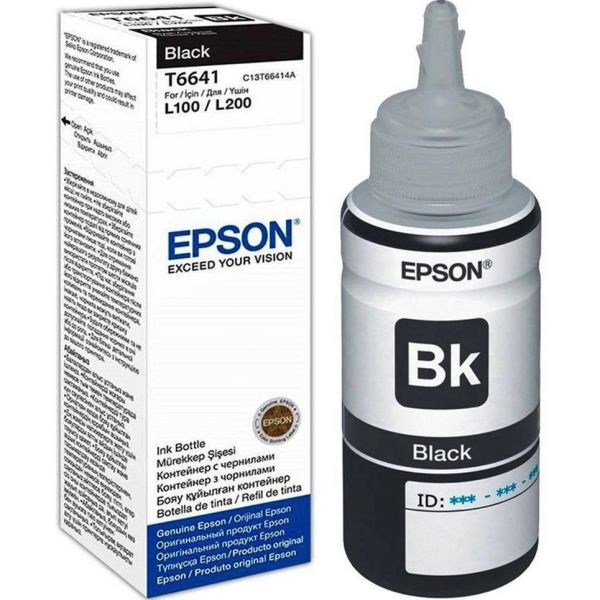 Чорнило Epson (C13T66414A) для L200 (Black) 70 г