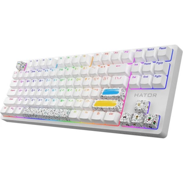 Клавіатура Hator Rockfall 2 Mecha TKL Authentic Edition White (HTK-531)