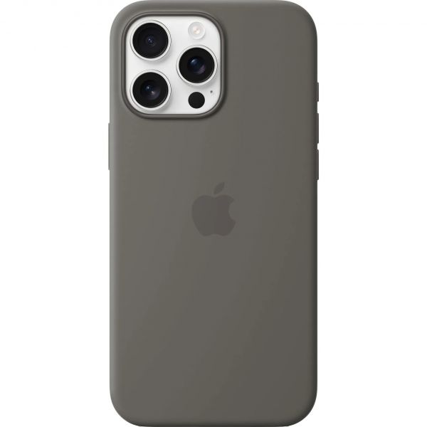 Чехол iPhone 16 Pro Max Silicone Case with MagSafe /stone gray/