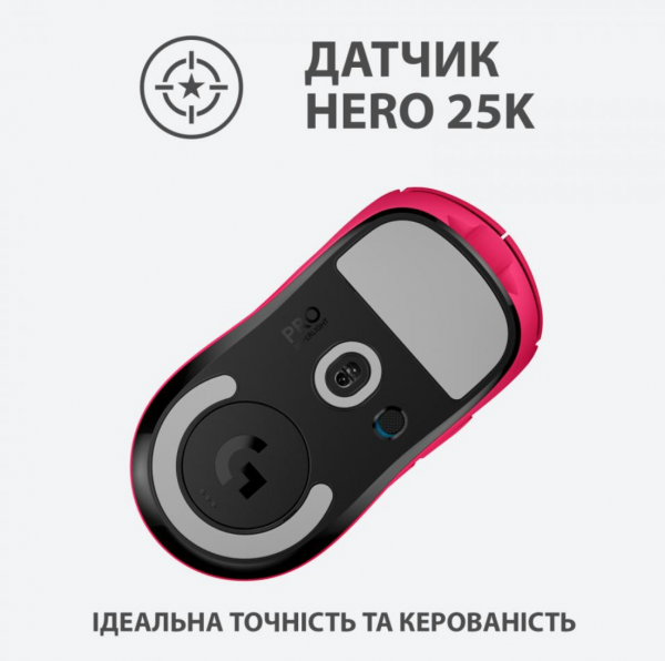 Миша Logitech G Pro X Superlight Wireless Magenta (910-005956)