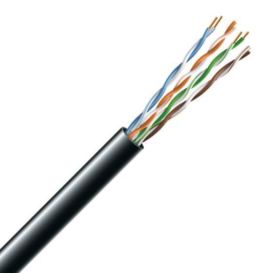 Кабель Cat. 5e U/UTP 4х2х24 AWG PE (бухта 305м.)