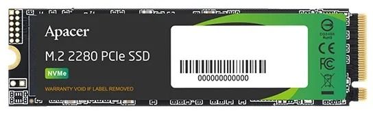 SSD накопитель Apacer AS2280P4X 512 GB (AP512GAS2280P4X-1)