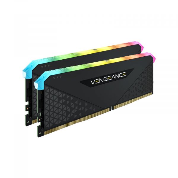 Модуль памяти DDR4 2x16GB/3600 Corsair Vengeance RGB RS Black (CMG32GX4M2D3600C18)