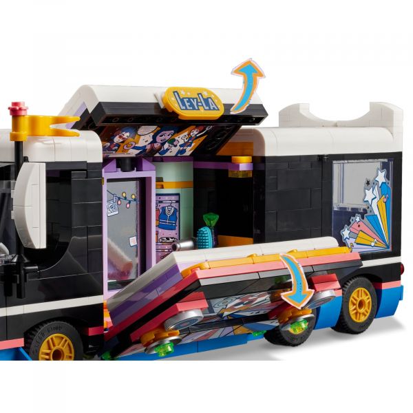 Блоковий конструктор LEGO Friends Автобус для музичного туру попзірки (42619)