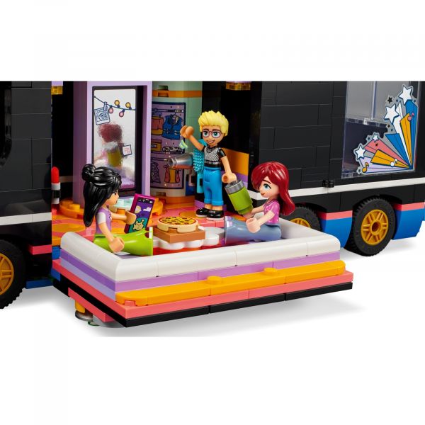 Блоковий конструктор LEGO Friends Автобус для музичного туру попзірки (42619)