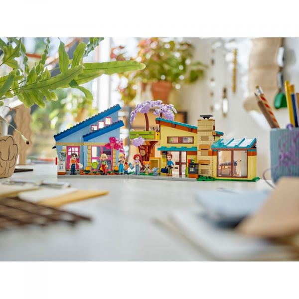 Блоковий конструктор LEGO Friends Родинні будинки Оллі й Пейслі (42620)