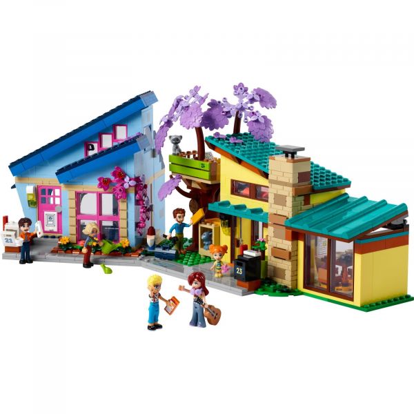 Блоковий конструктор LEGO Friends Родинні будинки Оллі й Пейслі (42620)