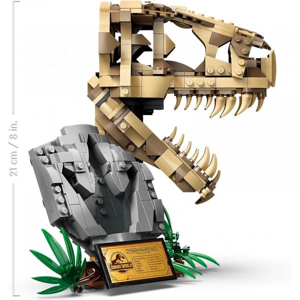 Блоковий конструктор LEGO Jurassic World Скам’янілості динозаврів: череп тиранозавра (76964)