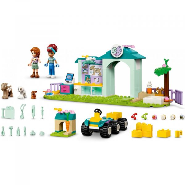 Блоковий конструктор LEGO Friends Ветеринарна клініка для сільськогосподарських тварин (42632)