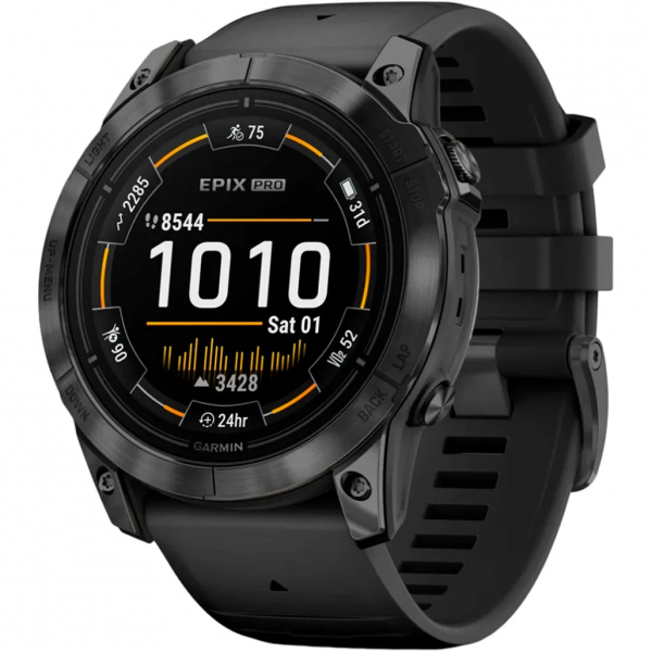 Смарт-часы Garmin Epix Pro Gen 2 51mm Slate Gray w. Black Band (010-02804-20/21)