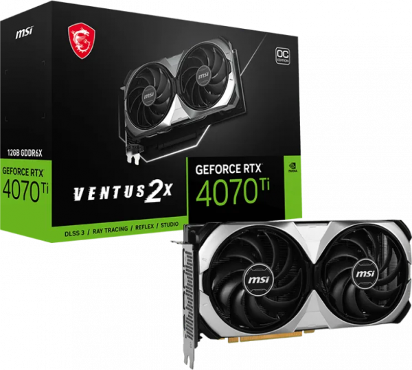 Видеокарта MSI GeForce RTX 4070 Ti VENTUS 2X 12G OC (912-V513-433)