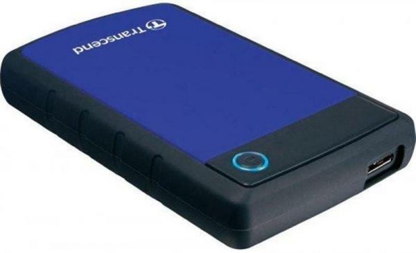 Зовнішній жорсткий диск 2.5" USB 4.0TB Transcend StoreJet 25H3 Navy Blue (TS4TSJ25H3B)