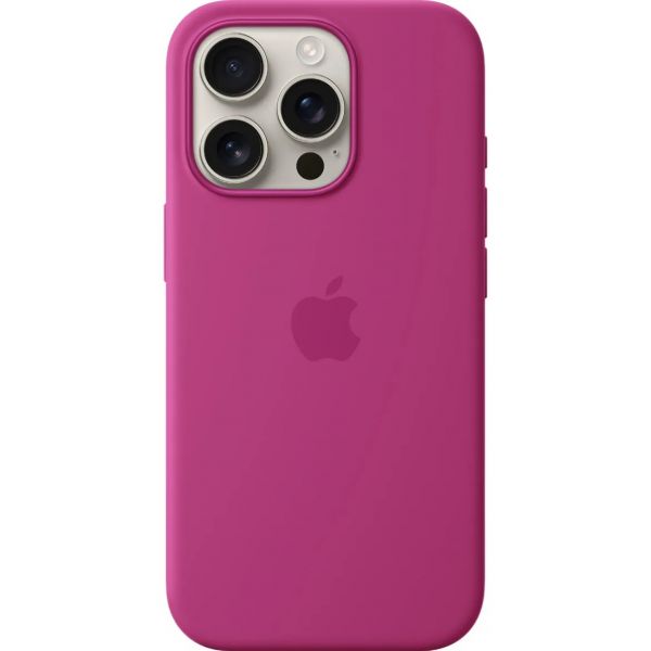 Чехол iPhone 16 Pro Silicone Case with MagSafe /fuchsia/