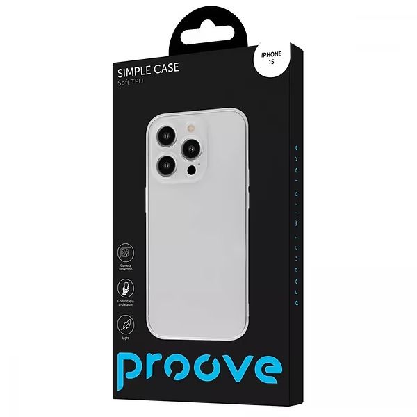 Чохол Proove Simple Case iPhone 15 (transparent)